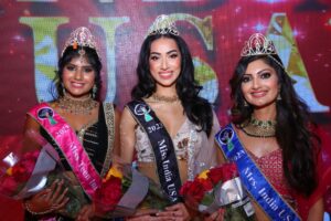 Rijul Maini crowned Miss India USA. Sneha Nambiar crowned Mrs. India USA. Saloni Rammohan crowned Miss teen India USA.