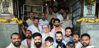 Rocking Star Yash Spotted on Temple Tour in Karnataka Ahead of New Project Rocking star Yash