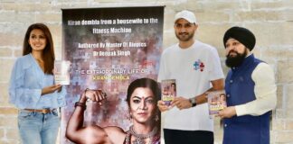 Harbhajan Singh and Geeta Basra Share Fitness Secrets at Book Launch. The Extraordinary Life of Kiran Dembla