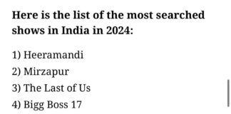 Year-Ender 2024: Google India’s Top-Searched Shows Revealed. Google India’s Most-Searched Shows List!
