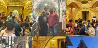 Rahul Kumar Tewary and Ram Bhavan Team Seek Blessings at Babulnath Temple. A Spiritual Beginning for Ram Bhavan.