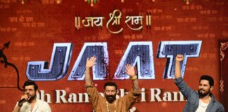 “JAAT” Cast Celebrates Shri Ram Navami in Varanasi with Fans. Shri Ram Navami