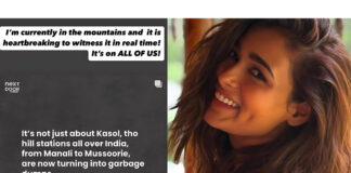 Shalini Pandey Expresses Concern Over Mountain Trash While Shooting ‘Rahu Ketu’ in Kasol. Shalini Pandey Expresses Concern Over Mountain Trash.