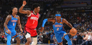 Durant’s Rockets Fall to Champs in Double OT, Warriors Beat LeBron-Less Lakers Durant’s Rockets Fall to Champs in Double OT