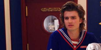 Joe Keery Wears Stranger Things Scoops Ahoy to Officiate Wedding Joe Keery