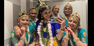 Sambhavami Yuge Yuge Gets a Standing Ovation at the Grand Dubai Premiere Sanskruti Balgude Sambhavami Yuge Yuge Dubai premiere